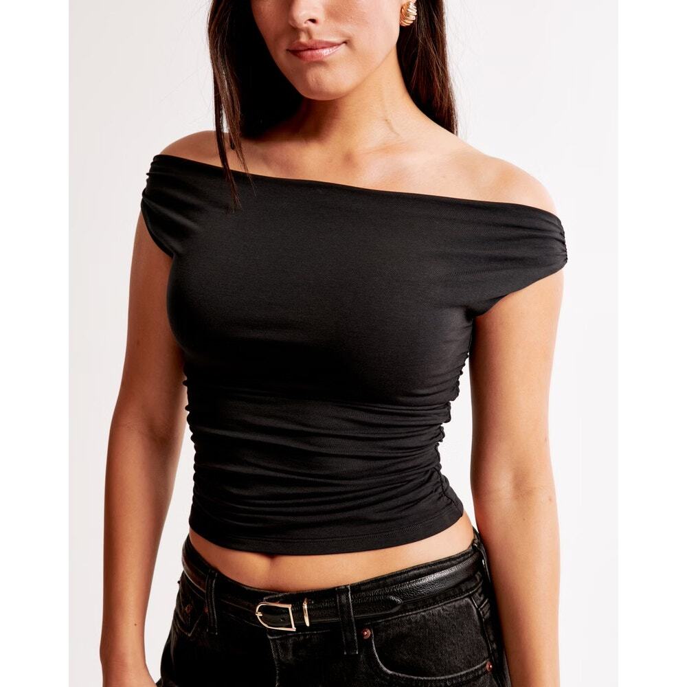 SOLD Abercrombie & Fitch Black Off Shoulder Top
